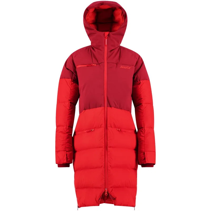 Must-Have Swix Horizon down (Červená) - Dámský péřový kabát Endorphin Republic