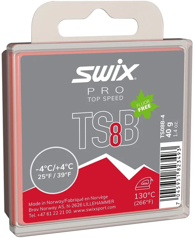 Swix Top Speed B, červený, -4°C/+4°C - Skluzný vosk Endorphin Republic Nejprodávanější