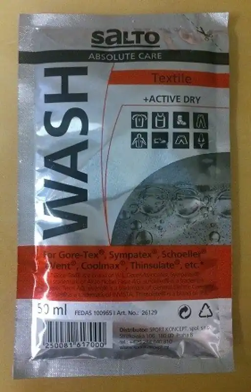 SALTO Textile Wash 50 ml (1 prací dávka) - Univerzální funkční prací prostředek Endorphin Republic Omezená Nabídka