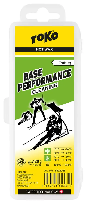 TOKO Base Performance Hot Wax cleaning 120g - Vosk na lyže Endorphin Republic Ihned K Objednání