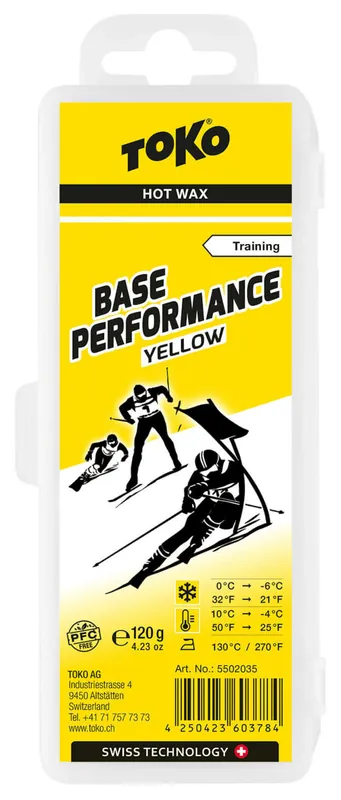 Víkendová Akce TOKO Base Performance Hot Wax yellow 120 g - Vosk na lyže Endorphin Republic