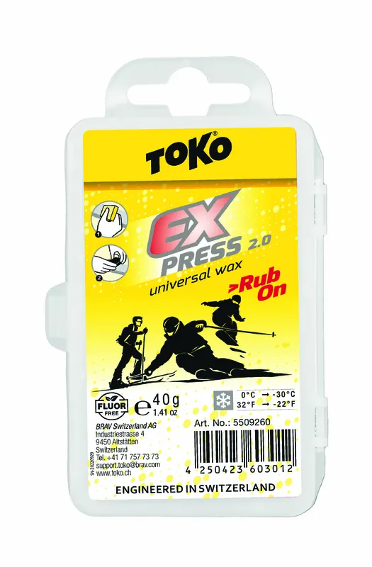TOKO Express Rub On Wax 40g - Vosk na lyže Endorphin Republic Pouze Dnes
