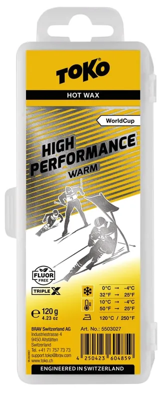 TOKO TripleX High Performance warm 120 g - Vosk na lyže Endorphin Republic Expresní Doručení