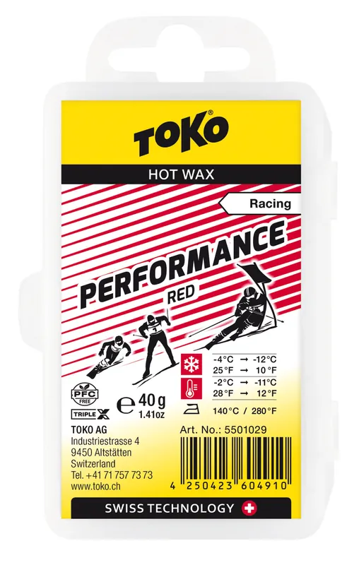 TOKO TripleX Performance red 40 g - Vosk na lyže Endorphin Republic Ověřený