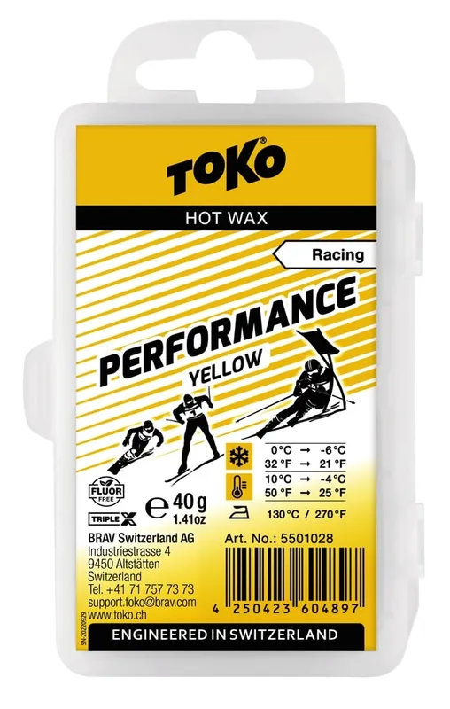 TOKO TripleX Performance yellow 40 g - Vosk na lyže Endorphin Republic Nová Kolekce