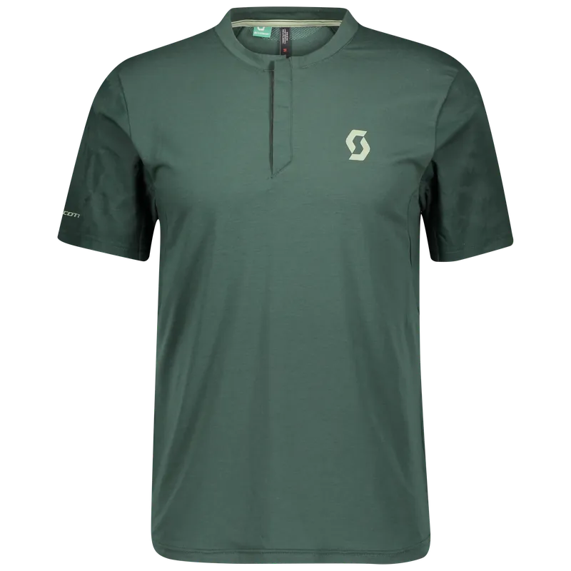 SCOTT Trail Flow DRI Button (Zelená) - Pánský cyklistický dres Endorphin Republic Koupit Online