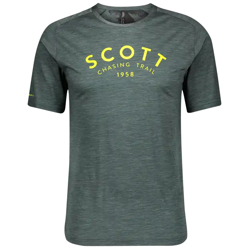 Výprodej SCOTT Trail Flow Merino (Zelená) - Pánský cyklistický dres Endorphin Republic