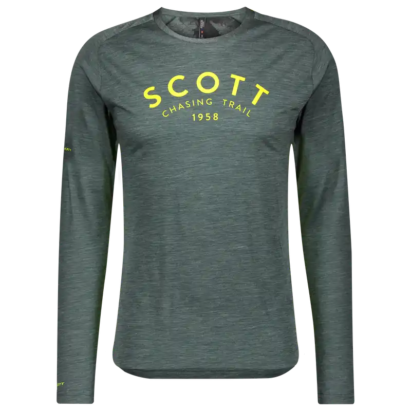 Pouze Dnes SCOTT Trail Flow Merino (Žlutá) - Pánský cyklistický dres Endorphin Republic