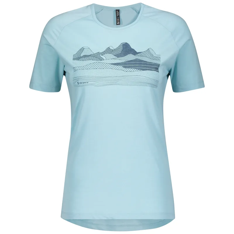 Nejlepší Cena SCOTT Trail MTN DRI graphic (Modrá) - Dámské triko Endorphin Republic