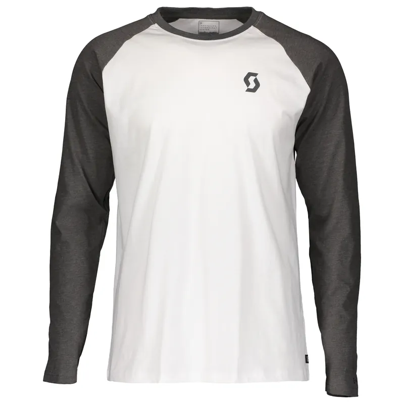 Scott Tee 10 Casual Raglan (Bílá) - Triko s dlouhým rukávem Endorphin Republic Finální Výprodej
