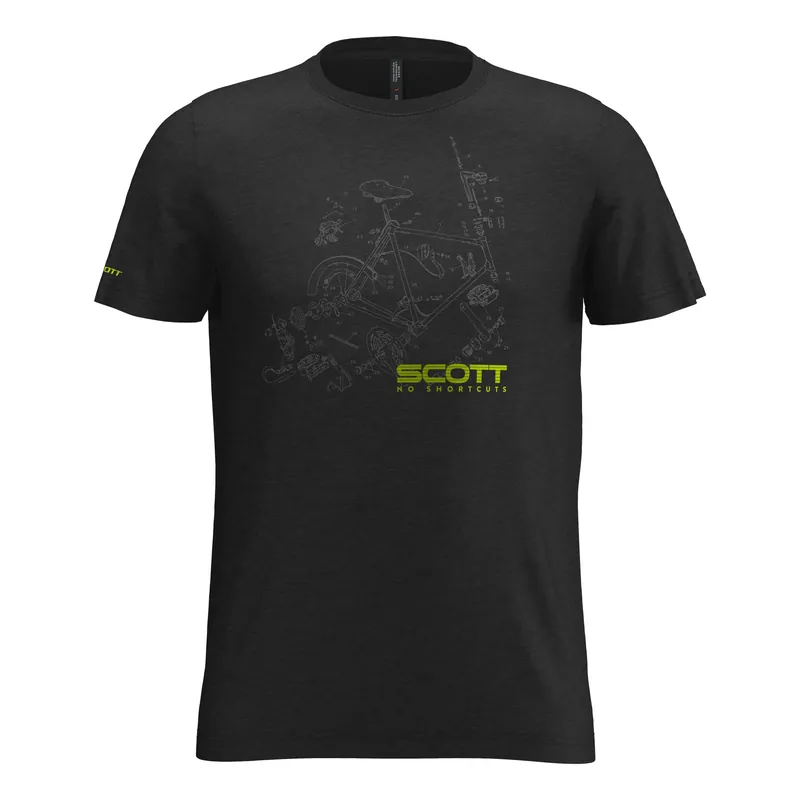 Scott Tee 10 Graphic Dri (Černá) - Triko s krátkým rukávem Endorphin Republic Jen Po Omezenou Doba