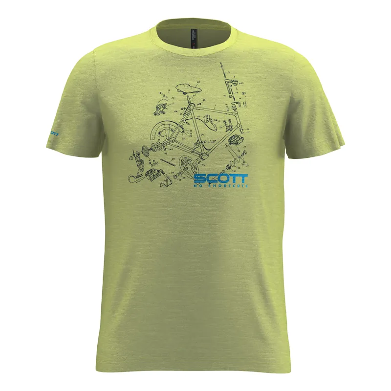 Expresní Doručení Scott Tee 10 Graphic Dri (Žlutá) - Triko s krátkým rukávem Endorphin Republic