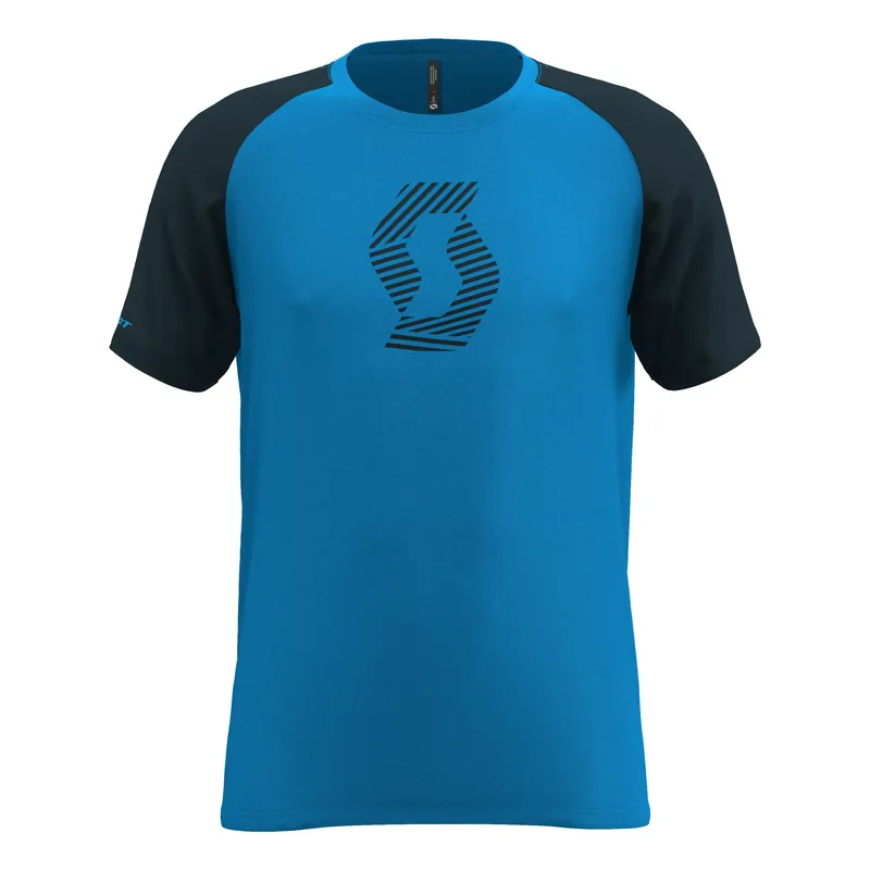 Scott Tee 10 Icon Raglan (Modrá) - Triko s krátkým rukávem Endorphin Republic Výhodná Nabídka