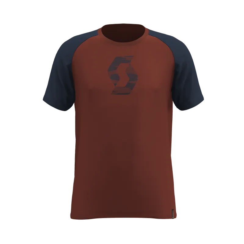 Vrácení Zdarma Scott Tee 10 Icon Raglan (Červená) - Triko s krátkým rukávem Endorphin Republic