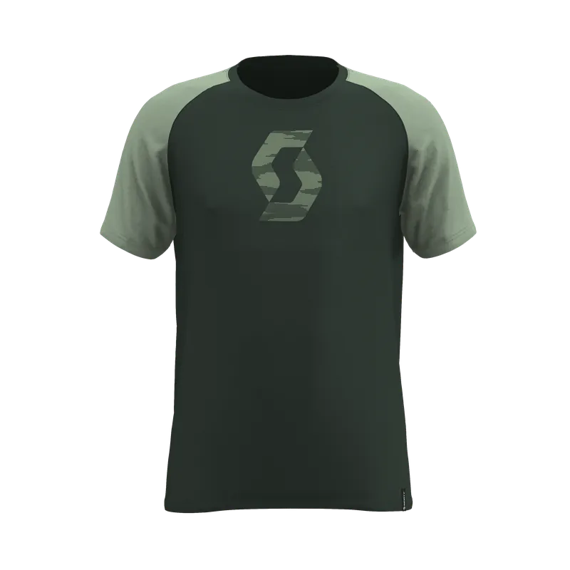 Scott Tee 10 Icon Raglan (Zelená) - Triko s krátkým rukávem Endorphin Republic Nejlepší Cena