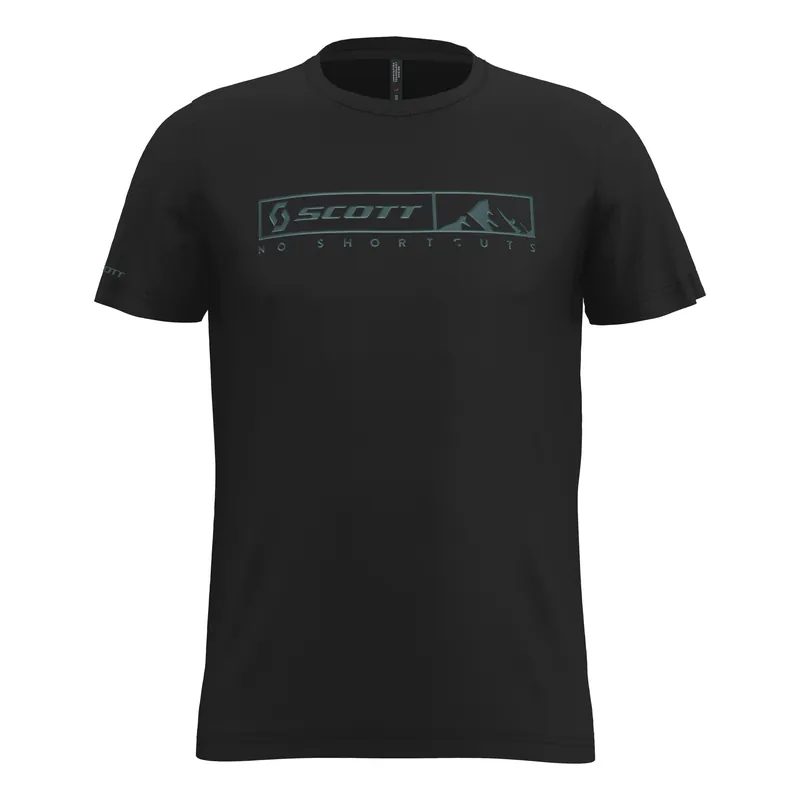 Oblíbený Scott Tee 10 No Shortcuts (Černá) - Triko s krátkým rukávem Endorphin Republic