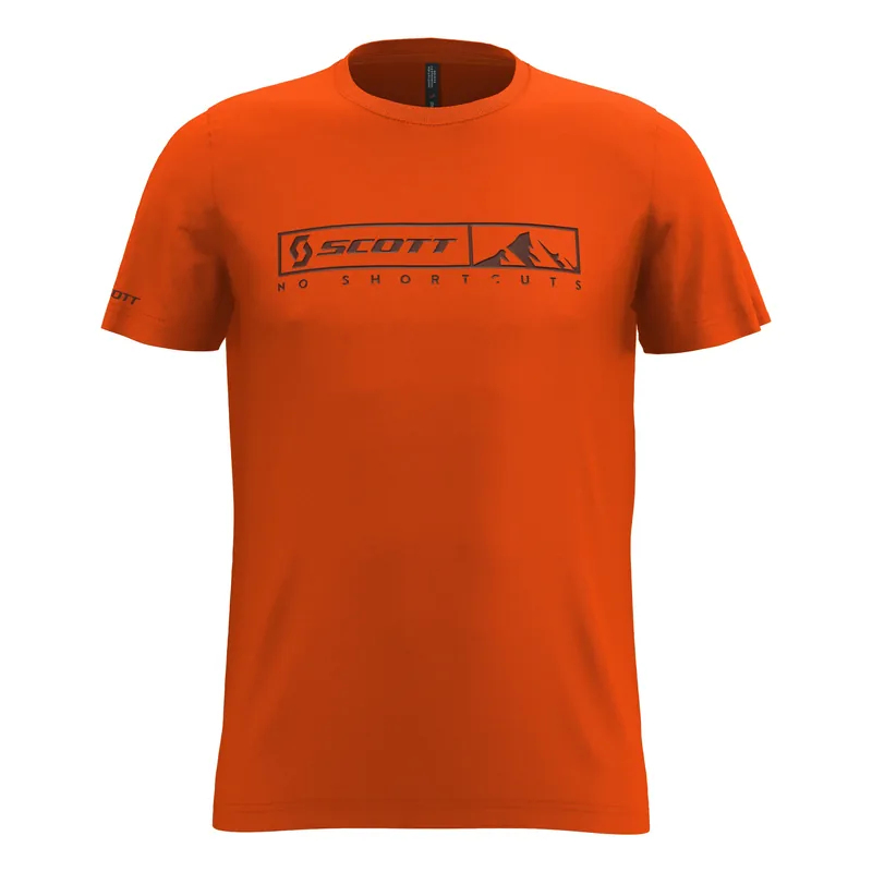 Scott Tee 10 No Shortcuts (Oranžová) - Triko s krátkým rukávem Endorphin Republic Pouze Dnes