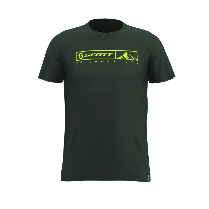 Výprodej Scott Tee 10 No Shortcuts (Zelená) - Triko s krátkým rukávem Endorphin Republic
