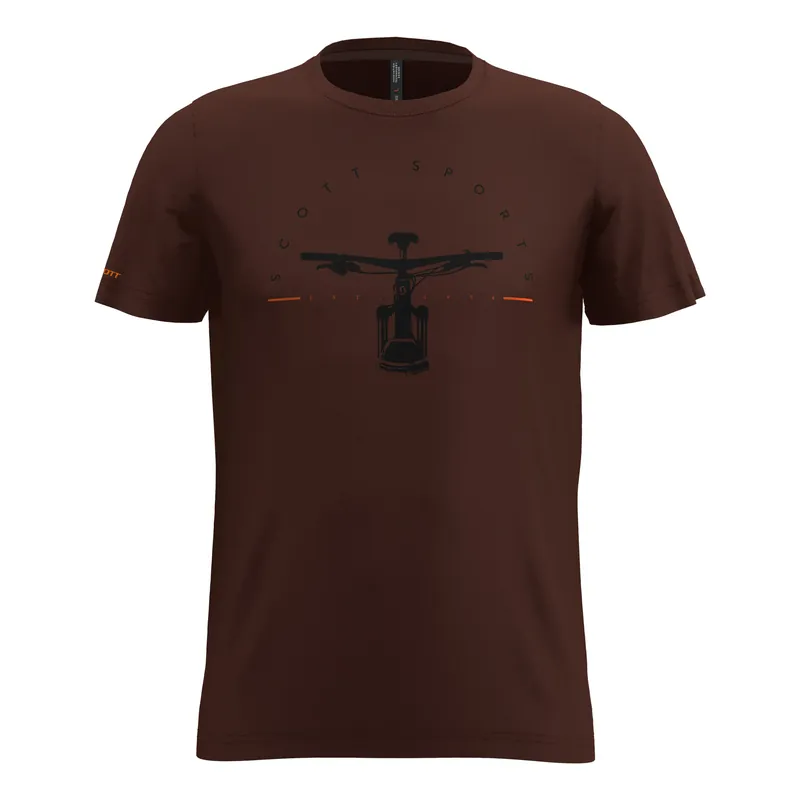Scott Tee 20 Casual Dye (Tmavě červená) - Triko s krátkým rukávem Endorphin Republic Expresní Doručení