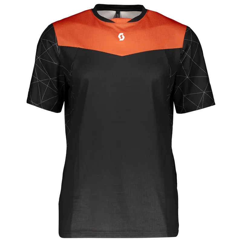 SCOTT Shirt M‘s Trail Progressive s/sl (Černá) - Pánské cyklistické triko s krátkým rukávem Endorphin Republic Jen Po Omezenou Doba