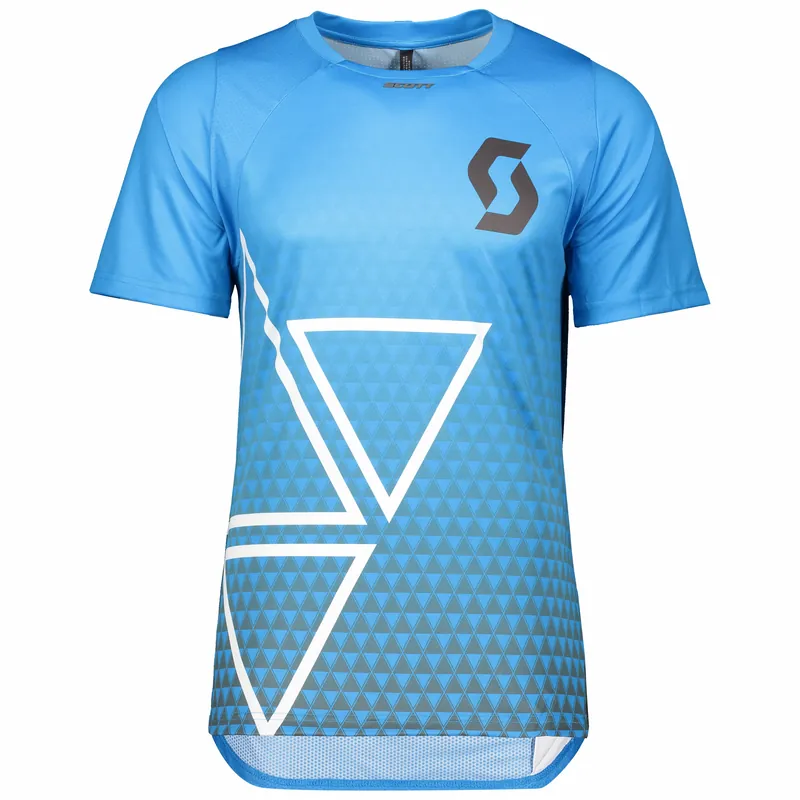 Akční Nabídka Scott Shirt M‘s Trail Vertic s/sl (Modrá) - Pánské cyklistické triko s krátkým rukávem Endorphin Republic