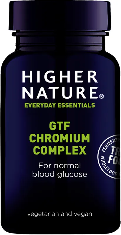 Kup Teď HIGHER NATURE True Food® GTF Chromium - Vitamín Chrom Endorphin Republic