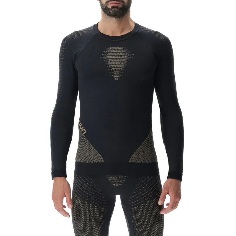 UYN MAN FUSYON CASHMERE SHINY 2.0 UW SHIRT LG_SL.ROUND NECK (Žlutá) - Pánské funkční triko Endorphin Republic Nová Kolekce