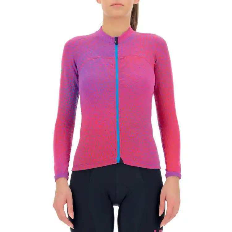 UYN LADY BIKING SPECTRE WINTER OW SHIRT LONG_SL. (Purpurová) - Dámský zimní cyklistický dres Endorphin Republic Omezená Nabídka