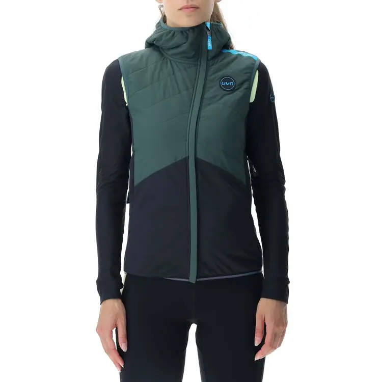 Expresní Doručení UYN LADY CROSSOVER OW PADDED VEST FULL ZIP (Tmavě červená) - Dámská outdoorová vesta Endorphin Republic