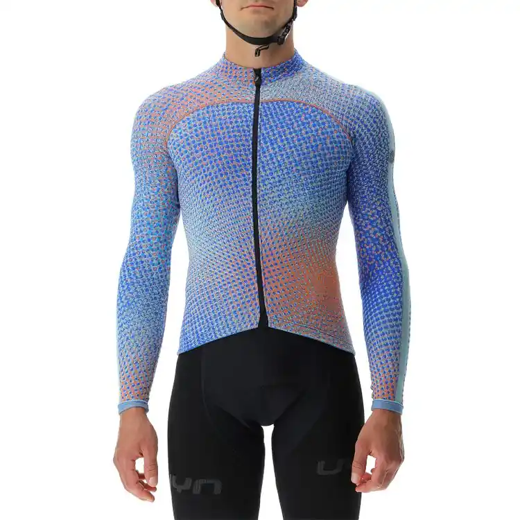 Bezpečná Platba UYN MAN BIKING SPECTRE WINTER OW SHIRT LONG_SL. (Modrá) - Pánský zimní cyklistický dres Endorphin Republic