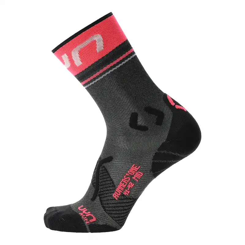Omezená Nabídka UYN RUNNER‘S ONE MID (Šedá) - Dámské běžecké ponožky Endorphin Republic