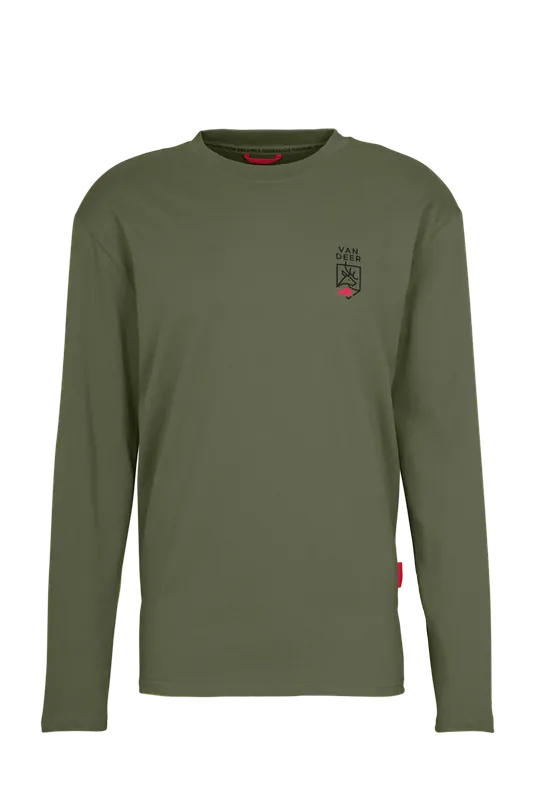Van Deer Essential Longsleeve (Zelená) - Triko s dlouhým rukávem Endorphin Republic Přímo Od Výrobce