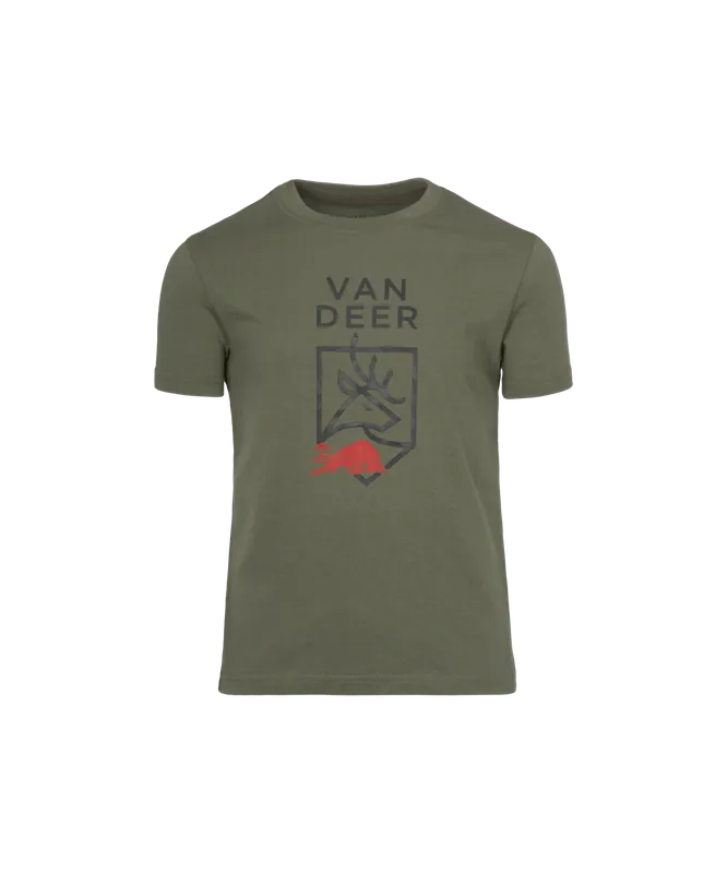Nízká Cena Van Deer Logo T-Shirt JR (Zelená) - Dětské tričko Endorphin Republic