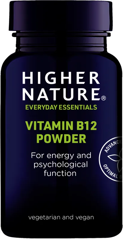 Finální Výprodej HIGHER NATURE Vitamin B12 Powder - Vitamín B Endorphin Republic