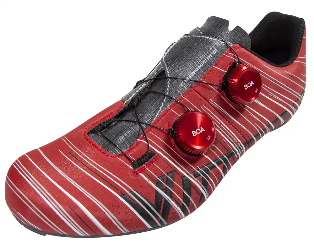 Cenově Výhodný VITTORIA TRETRY REVOLVE CARBON (Červená) - Cyklistické silniční tretry Endorphin Republic