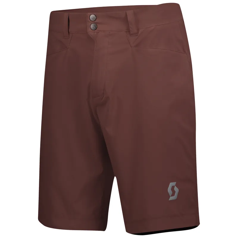 Objednat Nyní SCOTT Shorts M‘s Trail MTN (Tmavě červená) - Volné šortky na kolo Endorphin Republic