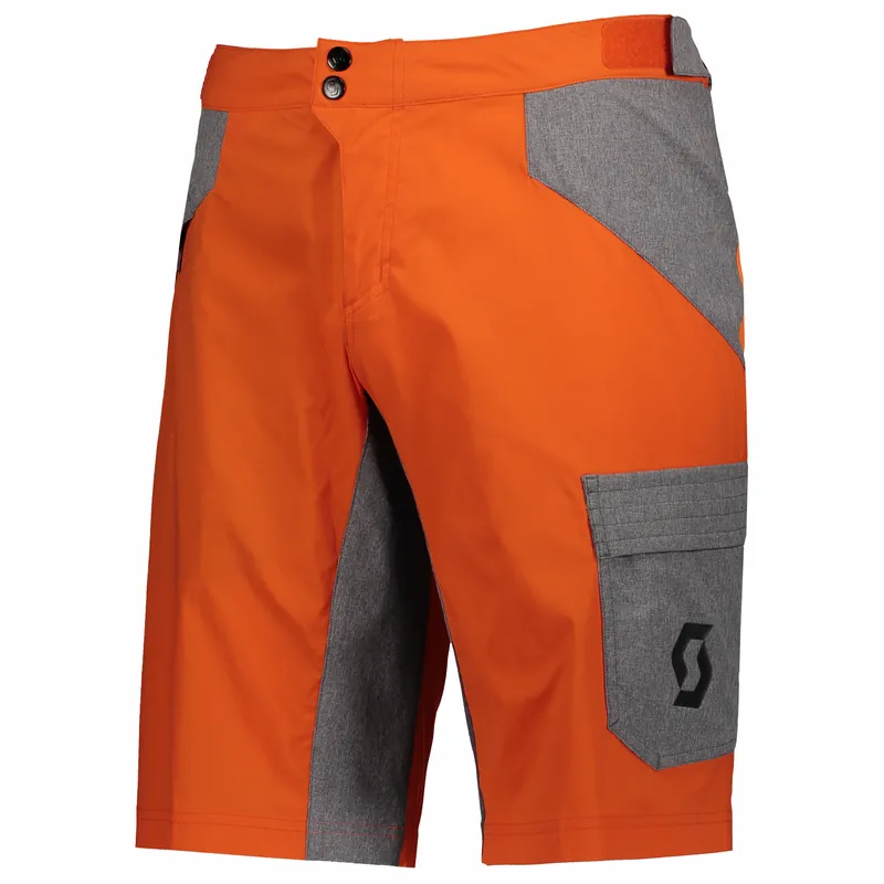 Volné šortky SCOTT Trail Flow s cykl. vložkou (Oranžová) Endorphin Republic Nízká Cena