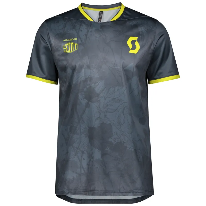 Nejlepší Volba SCOTT Shirt M‘s Trail Flow s/sl (Tmavě modrá) - Pánské cyklistické triko s krátkým rukávem Endorphin Republic