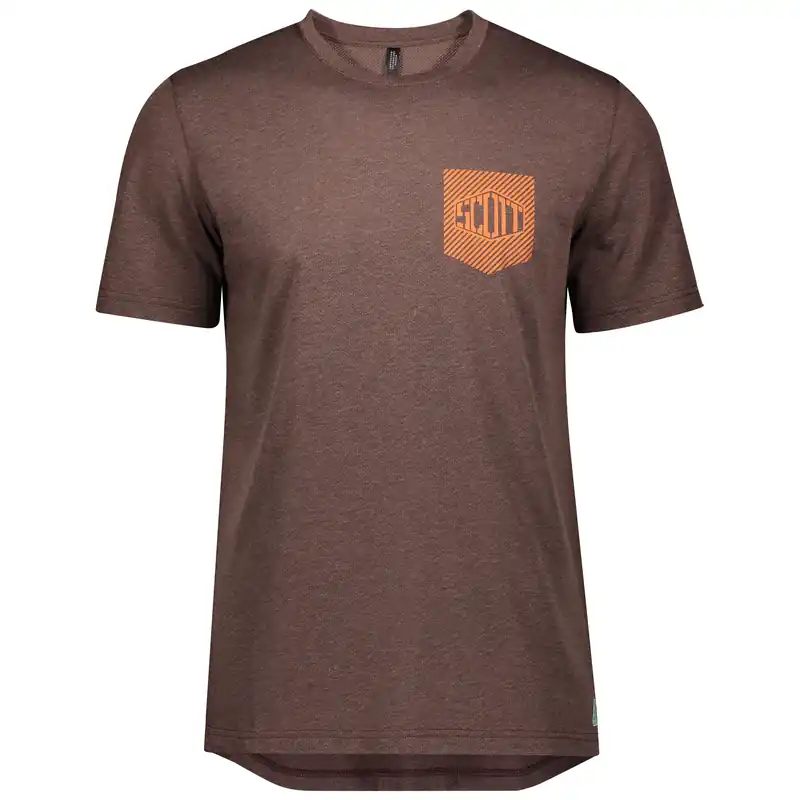Akční Nabídka SCOTT Shirt M‘s Trail Flow DRI s/sl (Tmavě červená) - Pánské cyklistické triko s krátkým rukávem Endorphin Republic