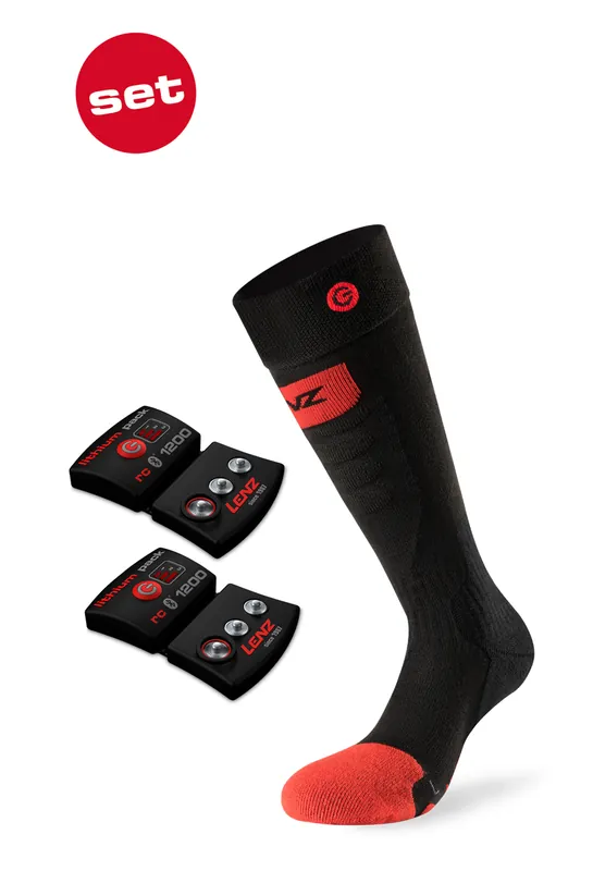 LENZ HEAT SOCK 5.0 TOE CAP SLIM FIT (Černá) - VYHŘÍVANÉ PONOŽKY Endorphin Republic Speciální Cena