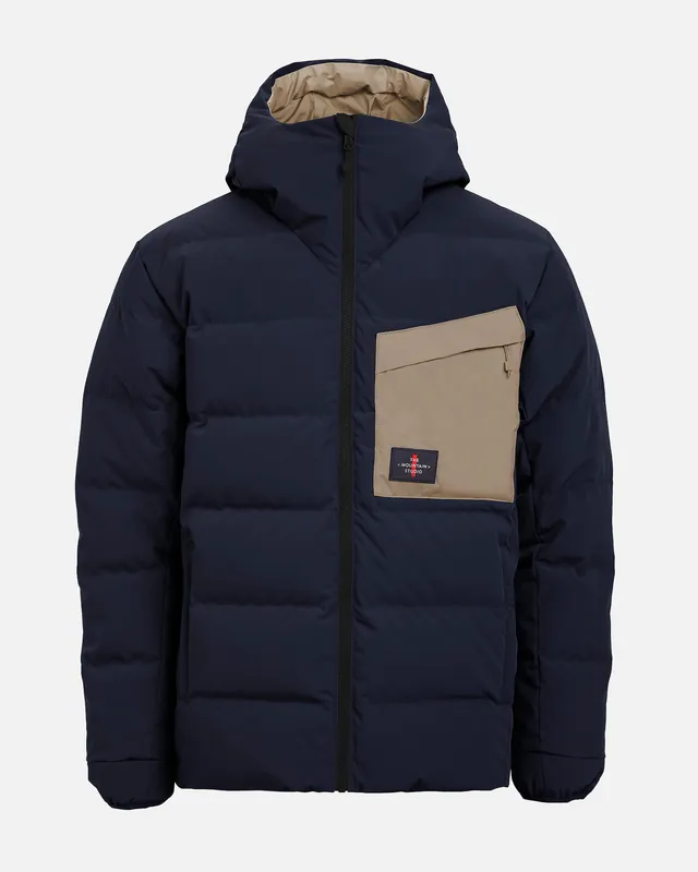 Odeslání Ihned The Mountain Studio WINDSTOPPER® BY GORE-TEX LABS REVERSIBLE DOWN JACKET (Světle oranžová) - Pánská oboustranná péřová bunda Endorphin Republic