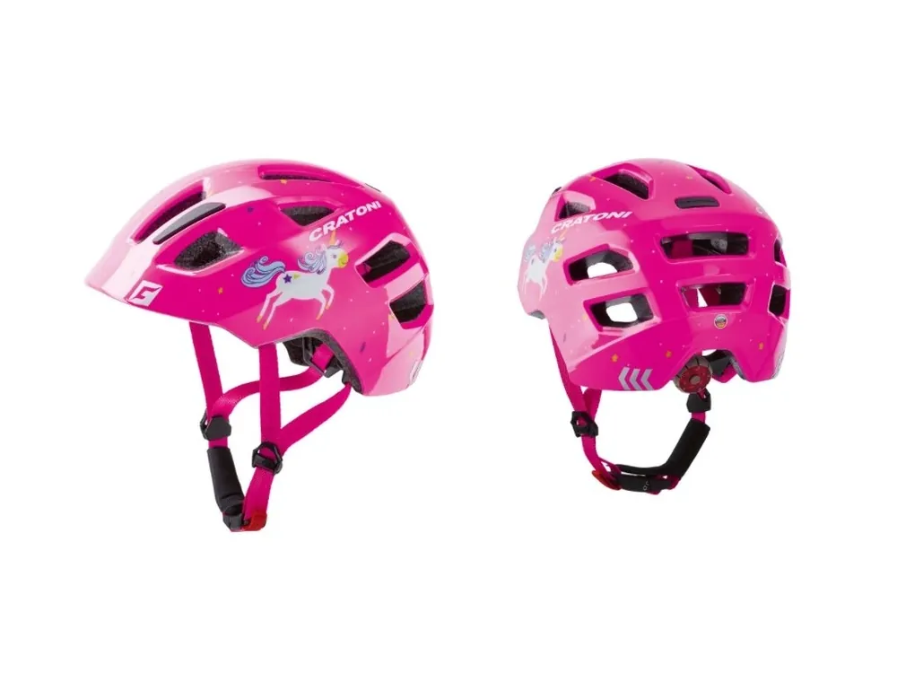 Hit Sezóny Dětská helma CRATONI Maxster Unicorn Pink Glossy