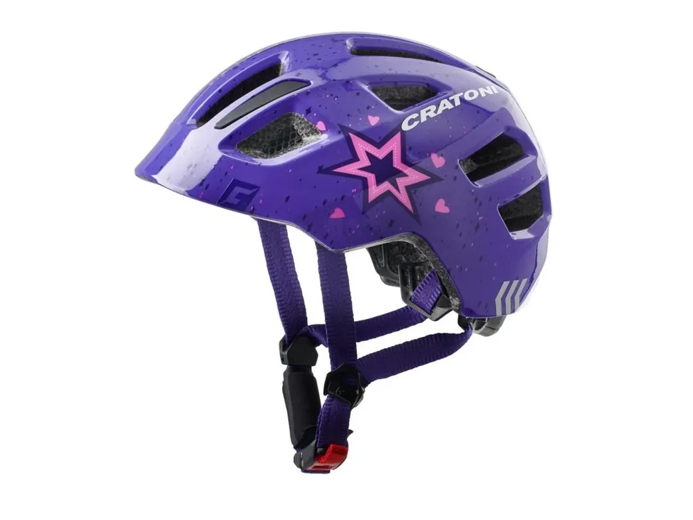 Dětská helma CRATONI Maxster Star Purple Glossy Nízká Cena