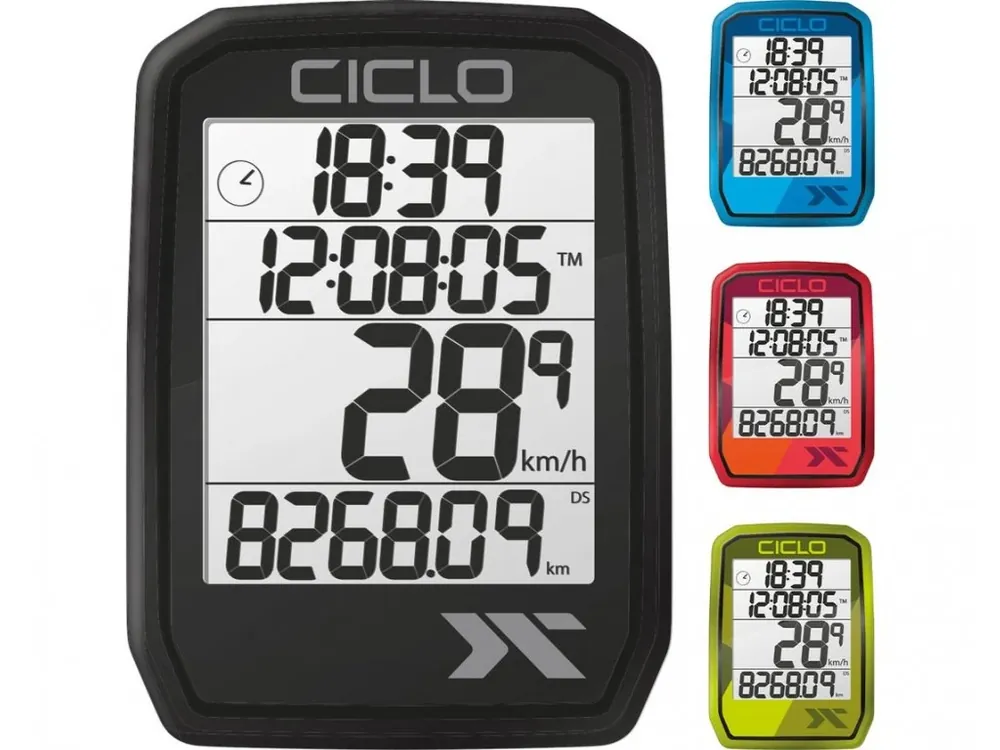 Vysoce Kvalitní Tachometr CicloSport Protos 105 drátový - Black