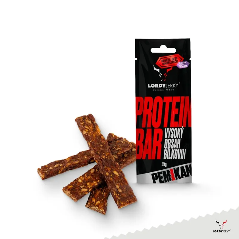 Ověřený Tyčinka LORDYjerky Pemikan hovězí švestka