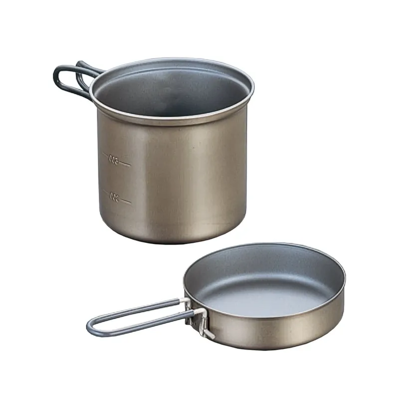 Titanový kotlík s pánvičkou Evernew Non Stick Deep Pot 0,9 l + 0,25 l (ECA402) Top Prodej