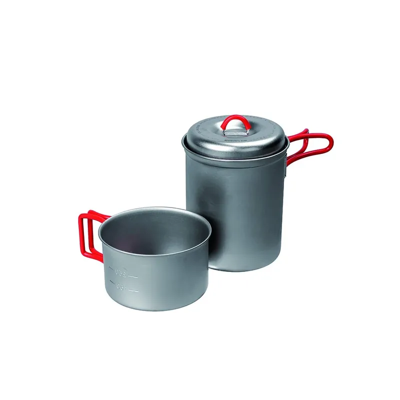 Oblíbený Titanový set Evernew Ultra Light Solo Pot Set 0,75 l + 0,4 l (ECA540)