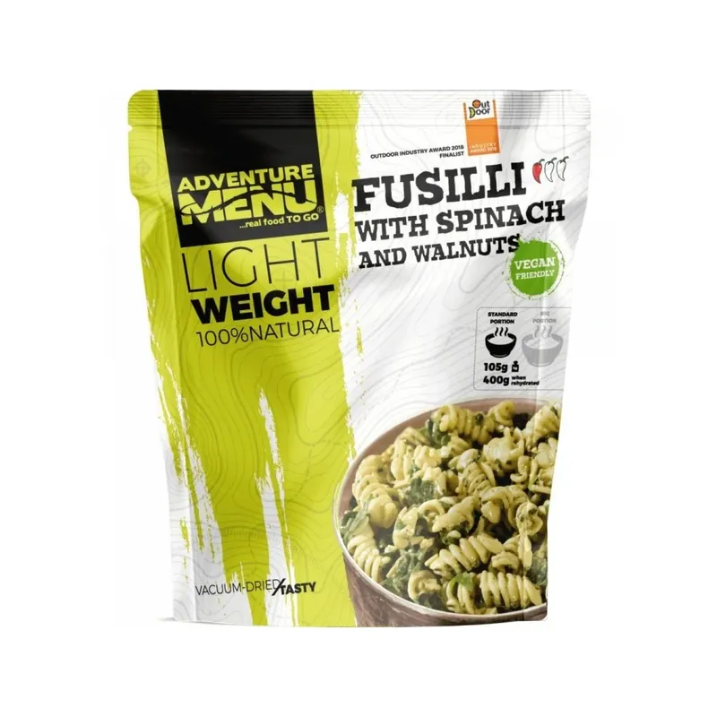 Adventure Menu Fusilli se špenátem a vlašskými ořechy Cenově Výhodný