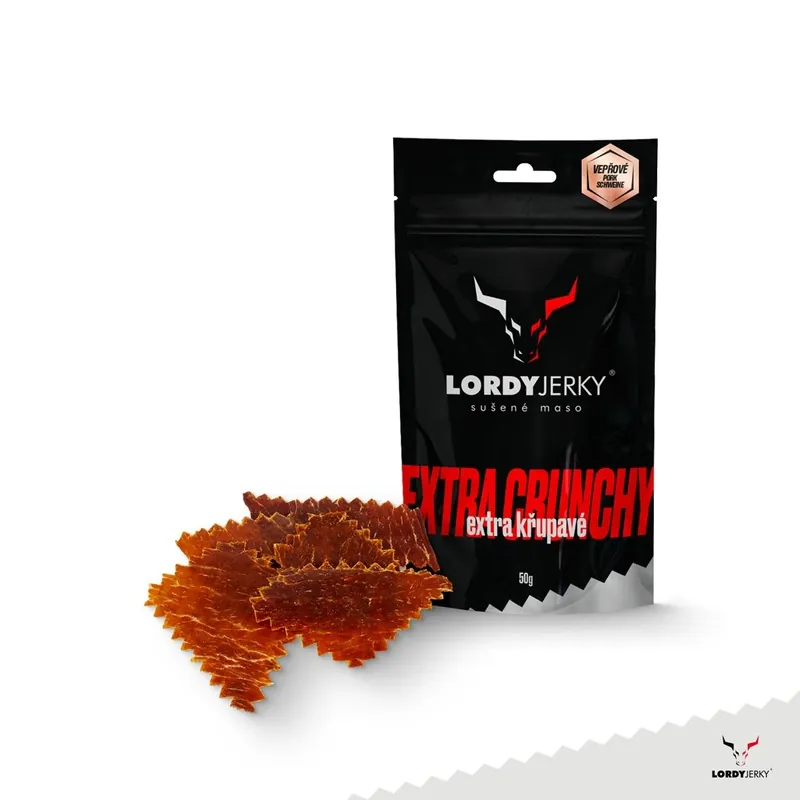 Sezónní Sleva Sušené vepřové maso LORDY JERKY - natural 50 g
