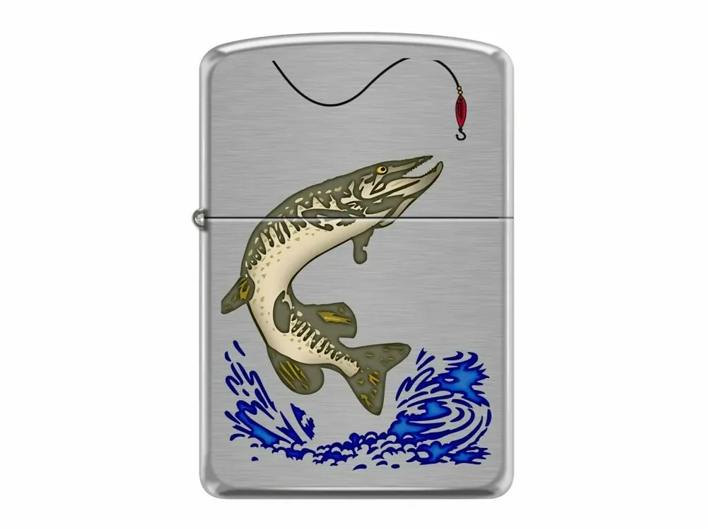ZIPPO benzínový zapalovač Kessack Northern Pike Horká Nabídka